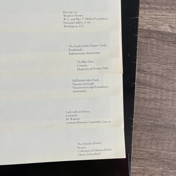 REMBRANDT, WINSLOW HOMER, PICASSO + [ POSTERS ONLY ]THE TIME-LIFE LIBRARY OF ART - Picture 6 of 6